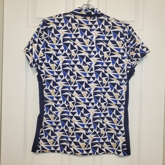 TAIL Women’s Mock Neck Quarter Zip Golf/Athletic Polo Top Blue Size Small - Picture 4 of 7